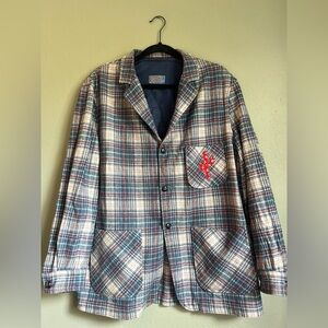 Pendleton Plaid Wool Blazer